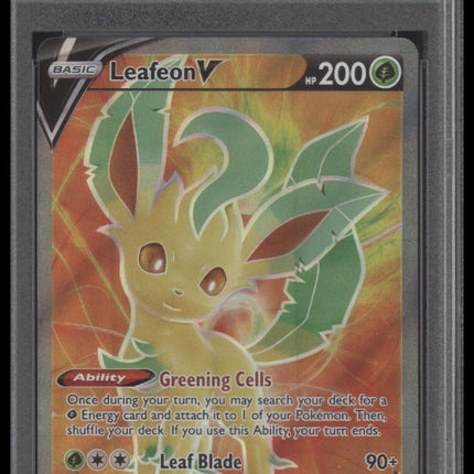 Fa/Leafeon V 2021 Pokemon Sword & Shield #166 Evolving Skies PSA 10