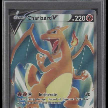 Fa/Charizard V 2022 Pokemon Sword & Shield #153 Brilliant Stars PSA 9