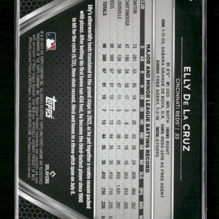 Elly De La Cruz 2024 Topps Chrome Black #17