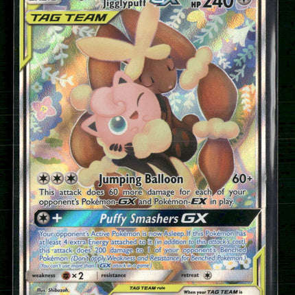 Mega Lopunny & Jigglypuff GX (Alternate Full Art) SM - Cosmic Eclipse #226/236