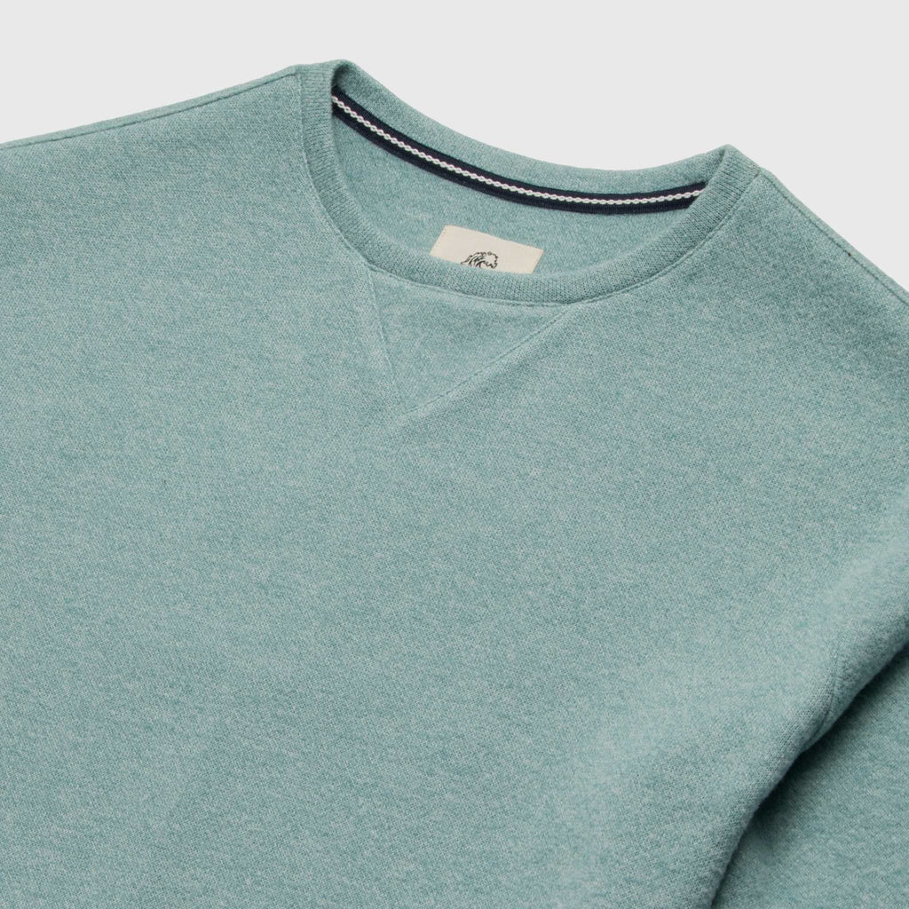 Butch Cashmist Crewneck - Aqua Heather