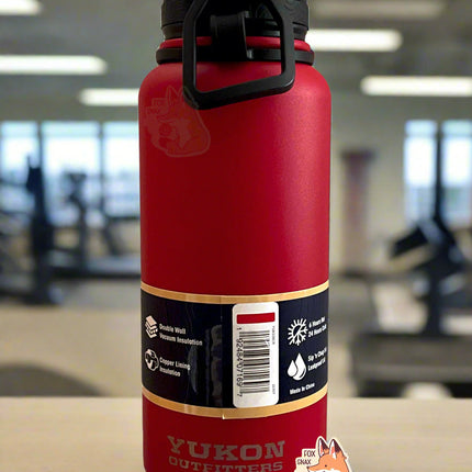 Buc-ee's Yukon Outfitters Red 32oz Water Bottle