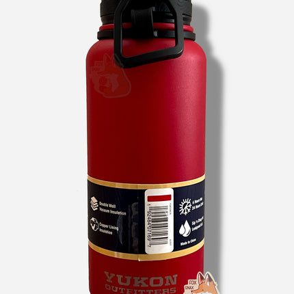 Buc-ee's Yukon Outfitters Red 32oz Water Bottle