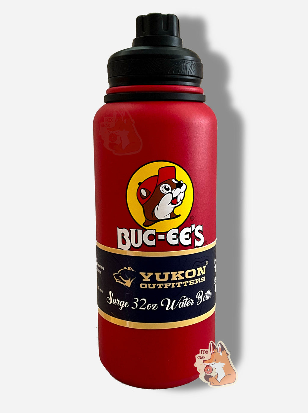 Buc-ee's Yukon Outfitters Red 32oz Water Bottle