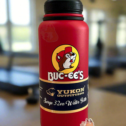 Buc-ee's Yukon Outfitters Red 32oz Water Bottle