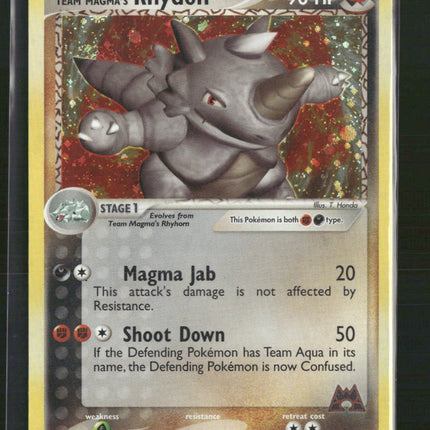 Team Magma's Rhydon Team Magma vs Team Aqua #11/95