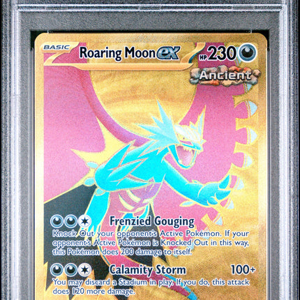 Roaring Moon Ex 2023 Pokemon Par En-Paradox Rift #262 Hyper Rare PSA 9