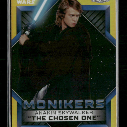 Anakin Skywalker 2023 Topps Chrome Star Wars #M-13 Monikers /50