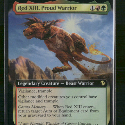 Red XIII, Proud Warrior (Extended Art) Commander: FINAL FANTASY #181
