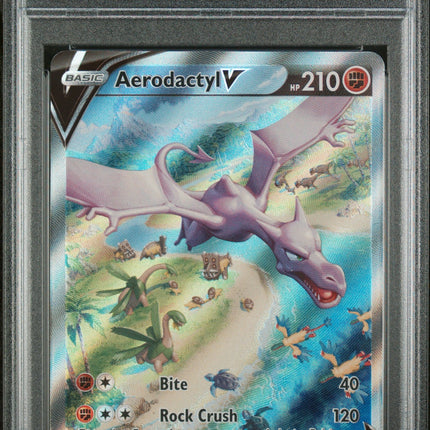 Fa/Aerodactyl V 2022 Pokemon Sword & Shield Lost Origin #180 Lost Origin PSA 9