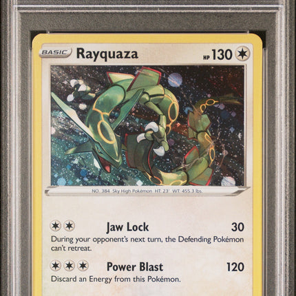 Rayquaza-Holo 2020 Pokemon Swsh Black Star Promo #029 Triple Blisters Pack PSA 9