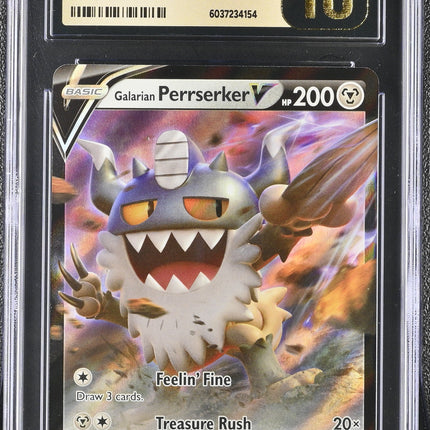 Galarian Perrserker V 2022 Lost Origin #129/196 CGC 10