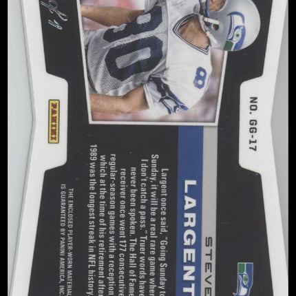 Steve Largent Seattle Seahawks 2021 Obsidian Galaxy Gear Relic 1/1