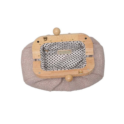 Wooden Frame Clutch