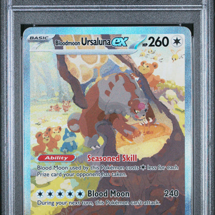 Bloodmoon Ursaluna Ex 2024 Pokemon Twm En-Twilight Masquerade #216 PSA 10