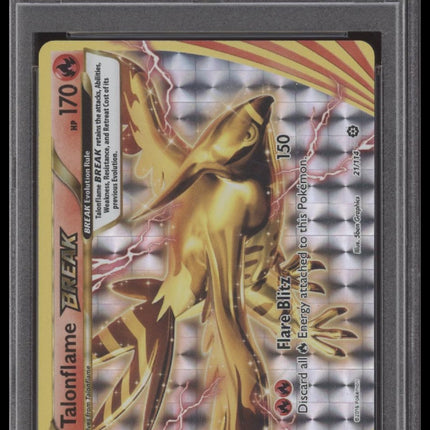 Talonflame Break 2016 Pokemon Xy Steam Siege #21 Steam Siege PSA 9