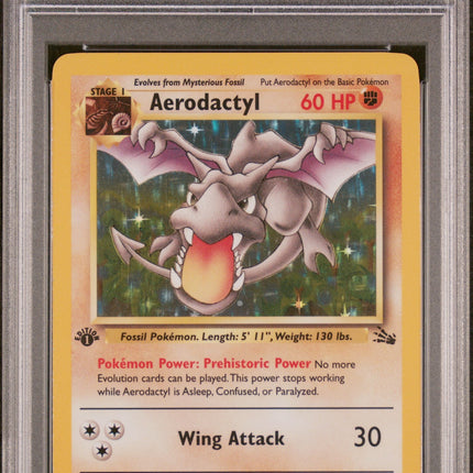Aerodactyl-Holo 1999 Pokemon Fossil #1 1st Edition PSA 8