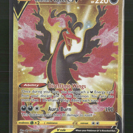 Galarian Moltres V (Secret) SWSH09: Brilliant Stars #183/172