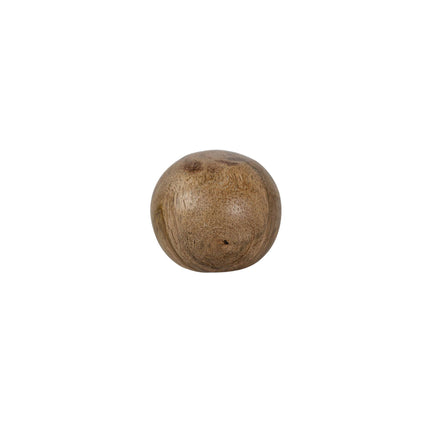 Set of 6 Boho Natural Wood Balls with Cotton Bag