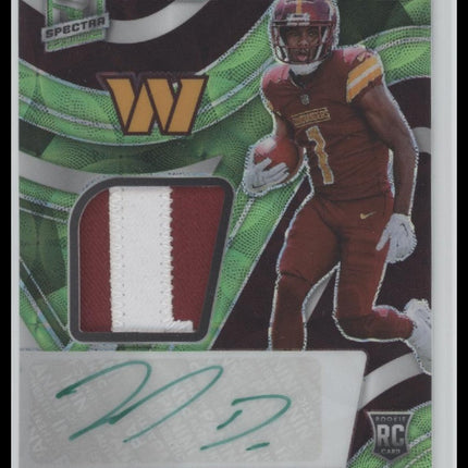 Jahan Dotson 2022 Panini Spectra #APA-JDO Patch Autographs Neon Green #/35