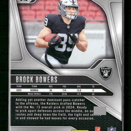 Brock Bowers 2024 Panini Prizm #315 Lazer