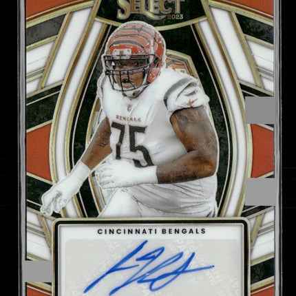 Orlando Brown 2023 Panini Select #SELS-OBR Select Signatures White Prizm #/50