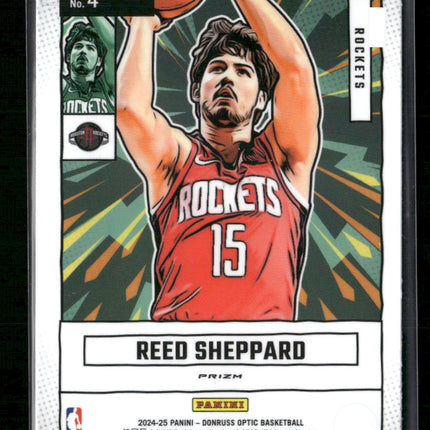 Reed Sheppard 2024-25 Donruss Optic #4 Net Marvels
