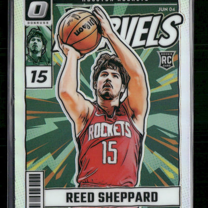 Reed Sheppard 2024-25 Donruss Optic #4 Net Marvels