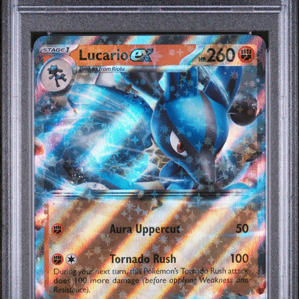Lucario Ex 2025 Pokemon Pre En-Prismatic Evolutions #051 PSA 9