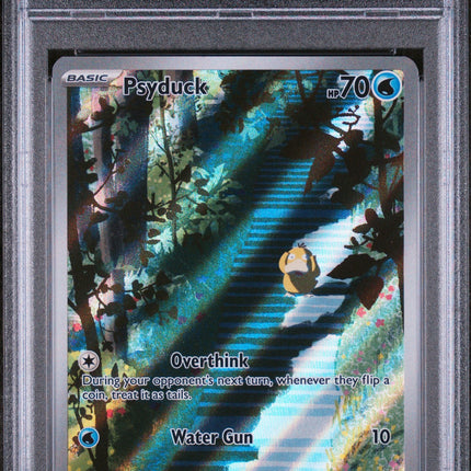Psyduck 2023 Pokemon Mew En-151 #175 Illustration Rare PSA 9