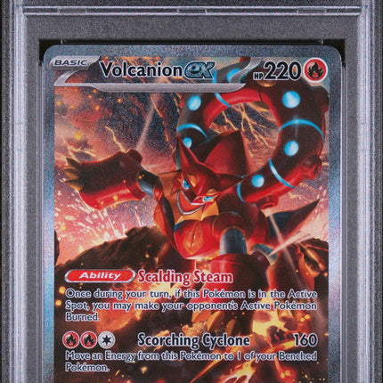 Volcanion Ex 2025 Jtg En-Journey Together #182 Special Illustration Rare PSA 9