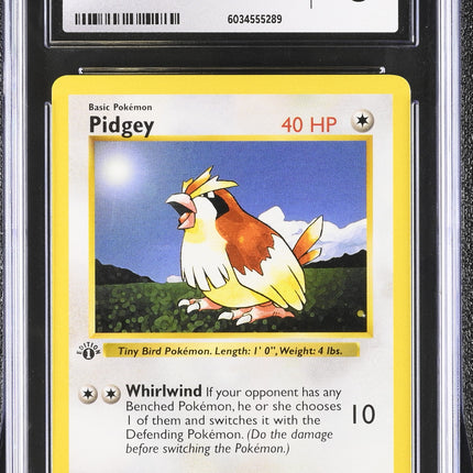 Pidgey 1999 Base Set - 1st Ed. #57/102 CGC 8