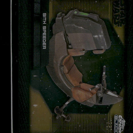 2024 Topps Chrome Black Star Wars Depths Of The Darkside Sith Speeder DD-15 /50