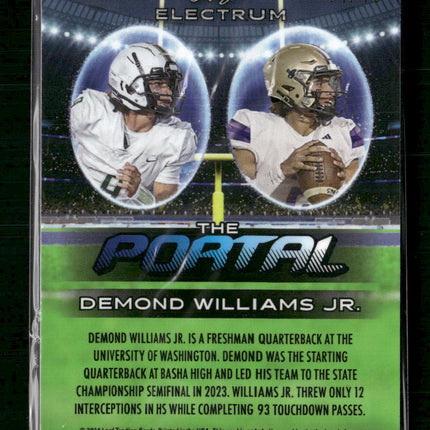 Demond Williams Jr. 2024 Leaf Electrum - The Portal Sparkle Bronze #TPB-5 #/45