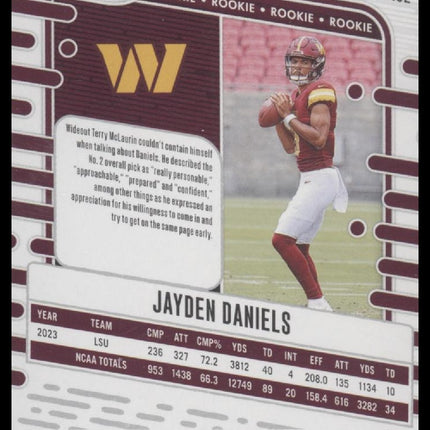 Jayden Daniels 2024 Panini Absolute #102 Red and Blue