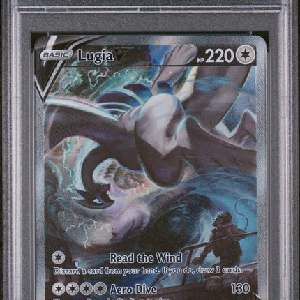 Fa/Lugia V 2022 Pokemon Sword & Shield Silver Tempest #186 Silver Tempest PSA 10