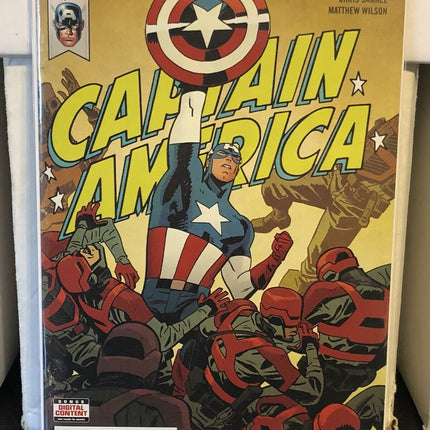 Captain America #695 Cover A W/ Iron Man Marvel Value Stamp Waid Legacy Comics