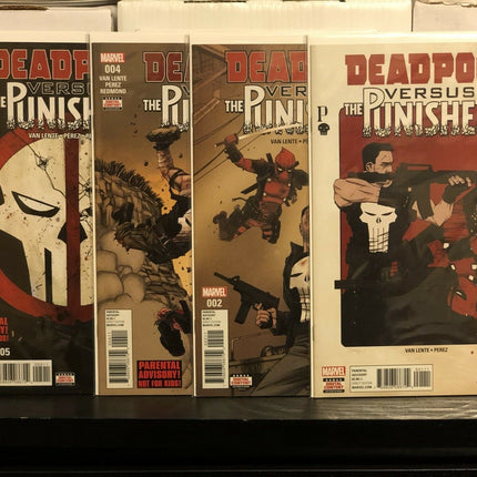Deadpool Versus Punisher 1 2 4 5  Set Of 4 Books 1st Prints Missing #3 Marvel