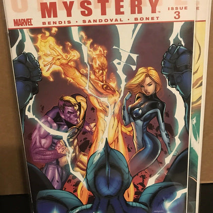 Ultimate Mystery #1 2 3 J Scott Campbell Set Of 3 Spider-Man Fury Fantastic Four