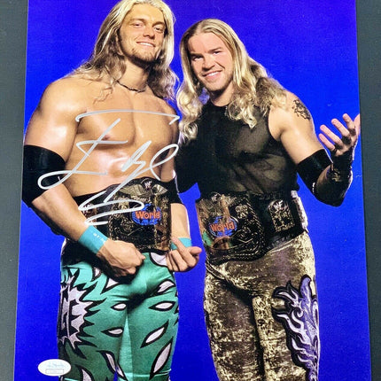 WWE Edge Signed 11x14 Photo W/ JSA COA Hall Of Fame W/ Christian Wrestling 2