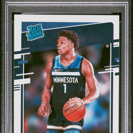 Anthony Edwards 2020 Panini Donruss #201 PSA 9