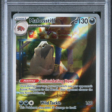 Mabosstiff 2023 Pokemon Svi En-Scarlet & Violet #218 Illustration Rare PSA 9
