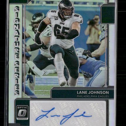 Lane Johnson 2022 Donruss Optic #SS-LJ Signature Series Holo