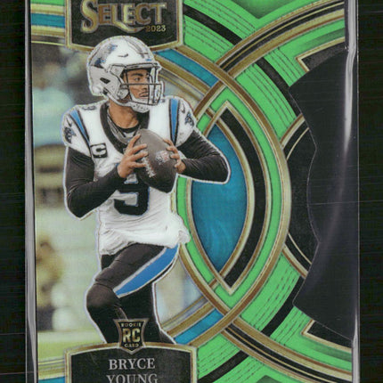 Bryce Young 2023 Panini Select #167 Green Prizms Die Cuts
