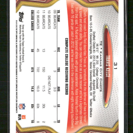 Travis Kelce 2013 Topps #31