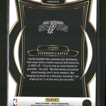 Stephon Castle 2024-25 Panini Select #72