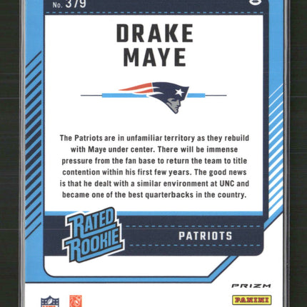 Drake Maye 2024 Donruss #379 Blue