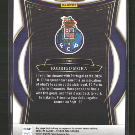 Rodrigo Mora 2024-25 Panini Select FIFA #50 Purple Mojo
