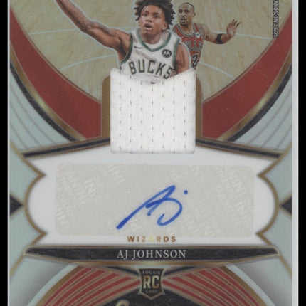 AJ Johnson 2024-25 Panini Select #RJA-AJJ Rookie Jersey Autographs #/199