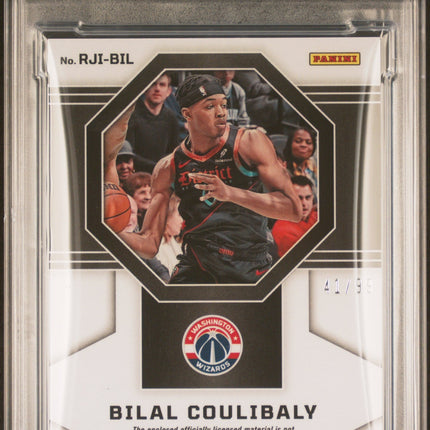 Bilal Coulibaly 2023 Panini Obsidian Rookie Jersey Ink #RJIBIL PSA 9